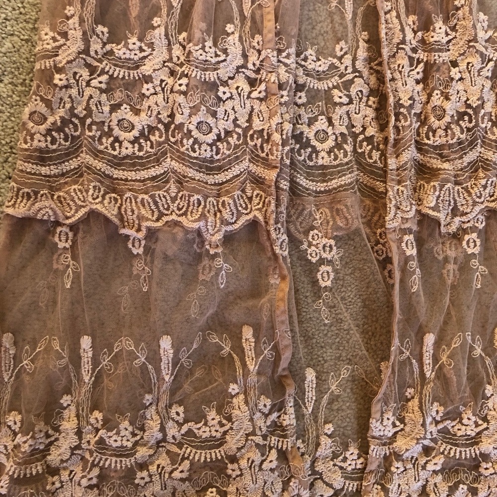 Embroidered Mesh Duster - Picture 5 of 6